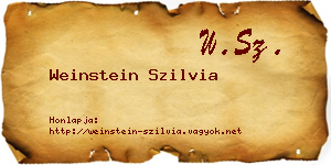 Weinstein Szilvia névjegykártya